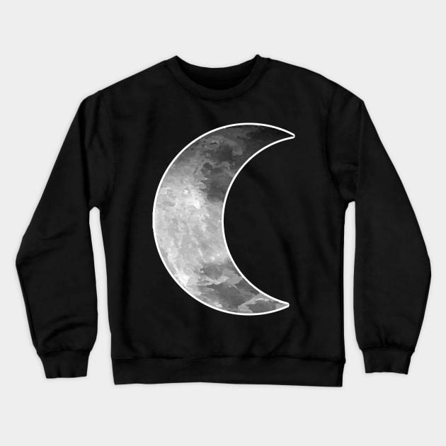 Moon Astronomical Symbol Crewneck Sweatshirt by MacSquiddles